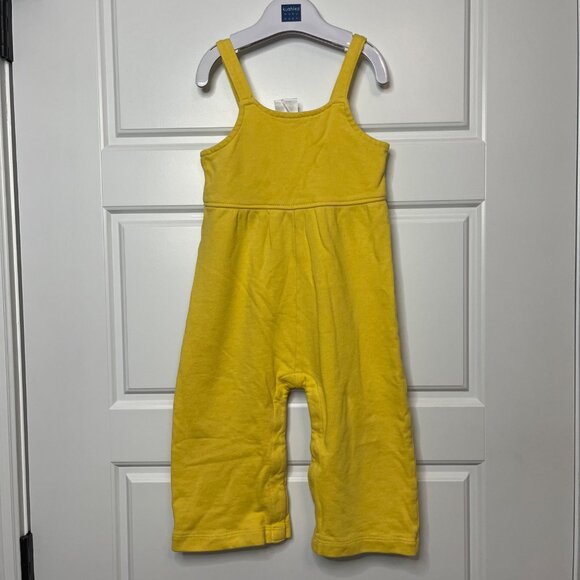 Hanna Andersson Easy Romper In Organic French Terry Unisex 85cm US 2 Yellow - Picture 2 of 9